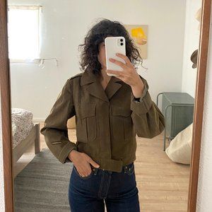 Vintage cropped army jacket